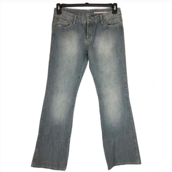 Buffalo David Bitton Light Grey/Blue Wash Bootcut Jean Size 29 - Picture 3 of 3